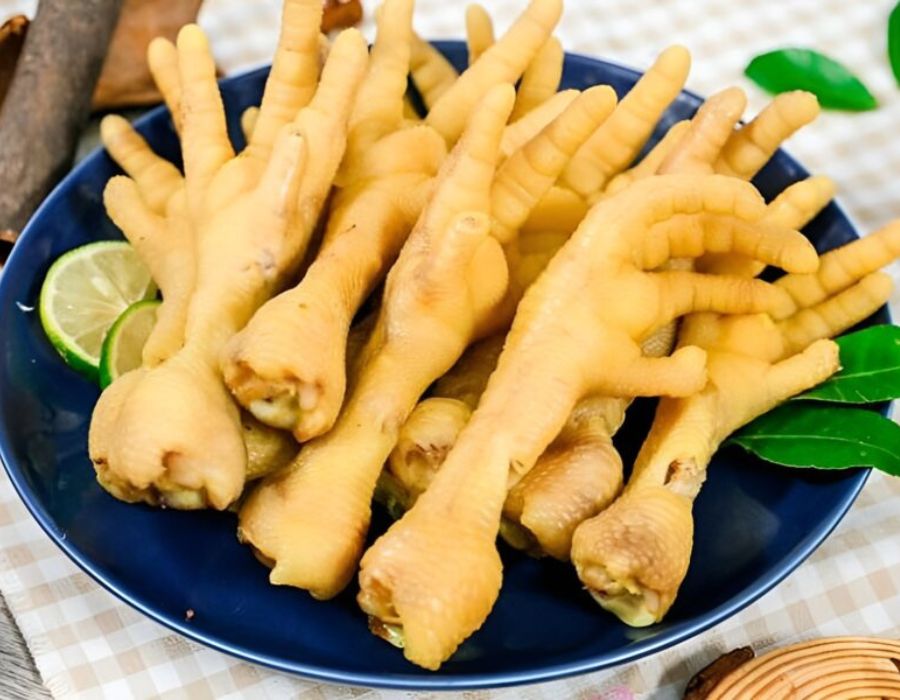 chân gà sau khi luộc