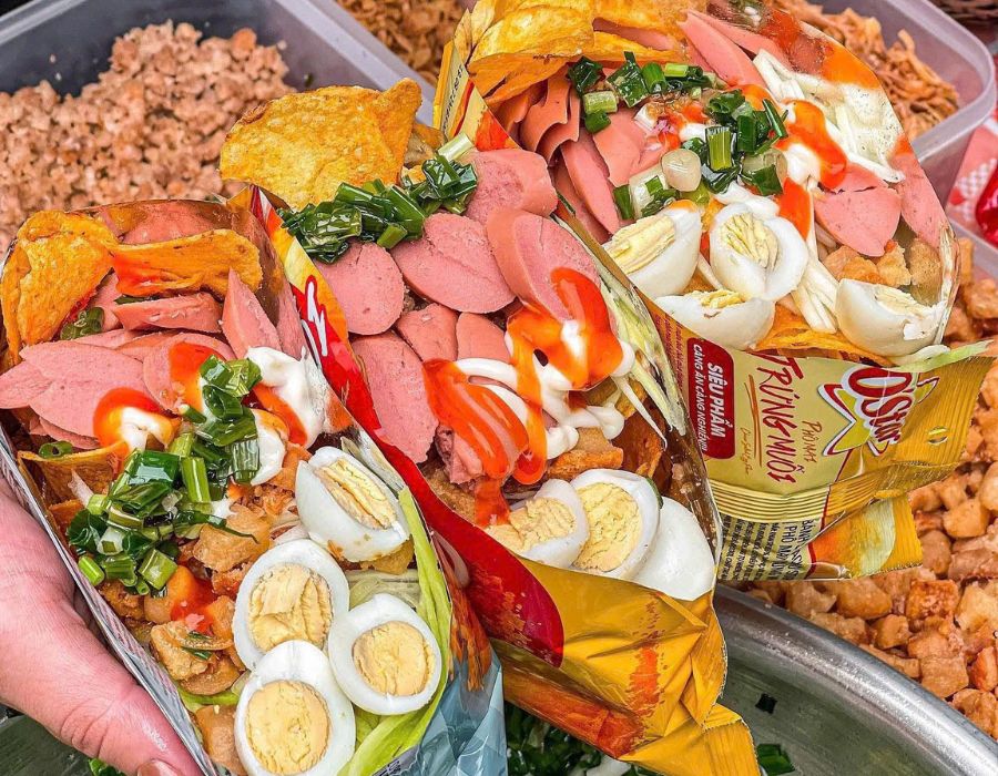 Bim bim trộn - món ăn vặt Hottrend