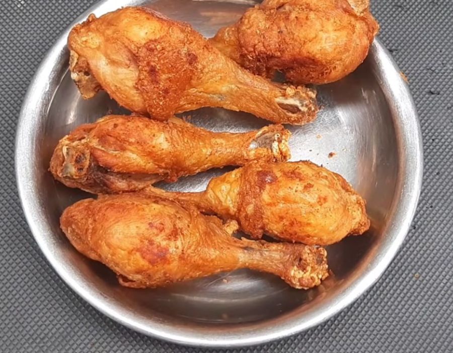 Nướng vàng đùi gà tránh dầu mỡ