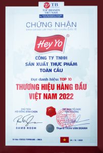 Giải thưởng Hey Yo Foods