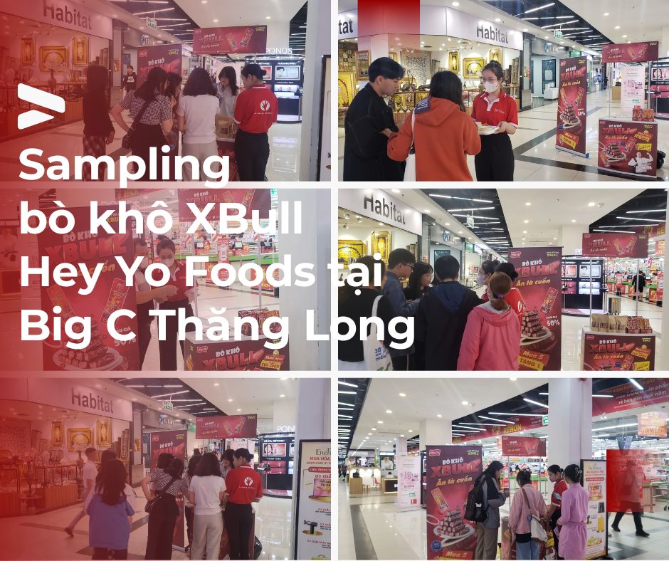 Chương trình Sampling thịt bò khô XBull tại Big C Thăng Long