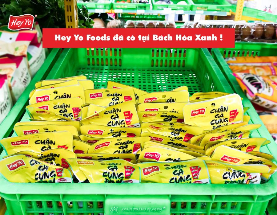 Sản phẩm Hey Yo Foods tại kệ Bách Hóa Xanh