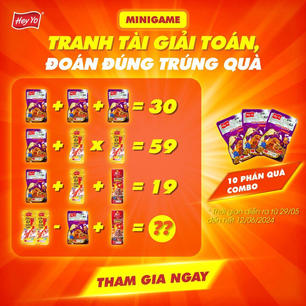 Kết quả minigame "Tranh tài giải toán, đoán đúng trúng quà"