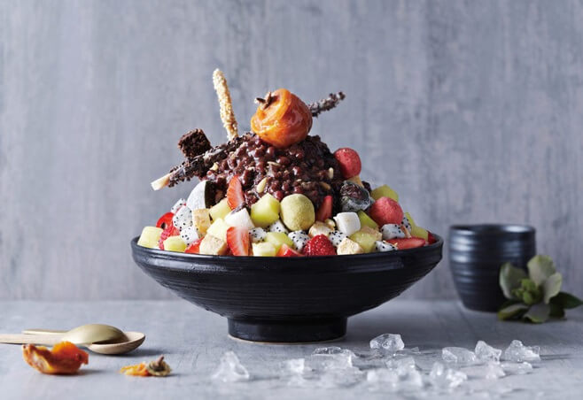 Patbingsu - Đá Bào Đậu Đỏ