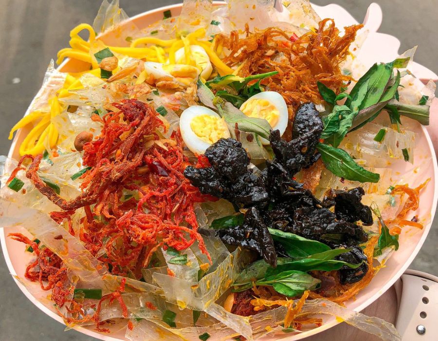 Bánh tráng trộn bò khô đặc biệt
