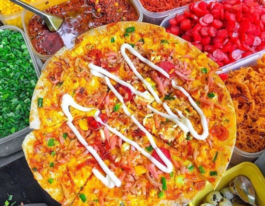 Bánh tráng nướng - đồ ăn vặt cho học sinh